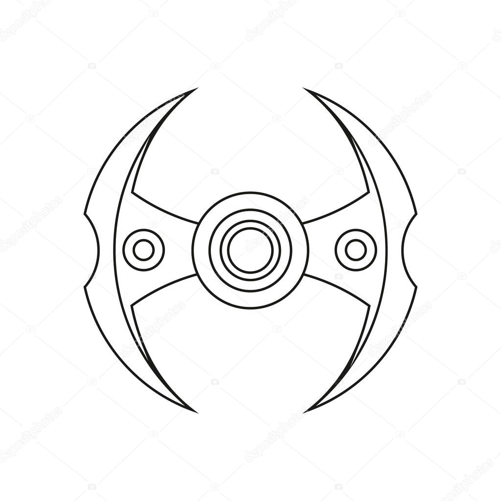 Hand spinner. Stress relief ridget toy icon use in website, advertisement, marketing, promotion, brochures, banners