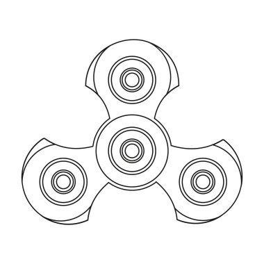 El spinner. Stres kabartma ridget oyuncak simge kullanmak üzere Web sitesi, reklam, pazarlama, promosyon, broşür, afiş