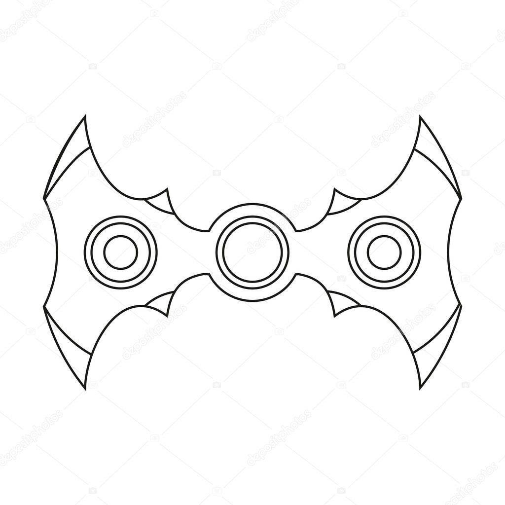Hand spinner. Stress relief fidget toy icon. EDC toy sample use in website, advertisement, marketing, promotion, brochures, banners. Vector illustration