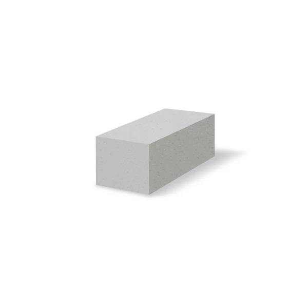 Aerated autoclaved concrete block. Isolated Foam concrete on pallets. vector illustration. — Stock Vector