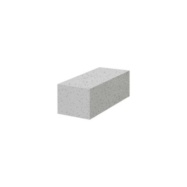 Gazlı autoclaved beton blok. İzole köpük beton palet üzerinde. vektör çizim.