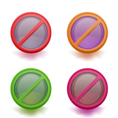 İşaret yok. Yasak Dans Simgesi. Vektör illüstrasyonu.