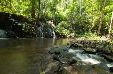 Chanthaburi il Asya Güneydoğu Asya'da güzel şelale 
