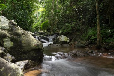 Krak - E - Dok şelale Khao Yai Milli Parkı, Tayland at, sonbahar orman şelale.