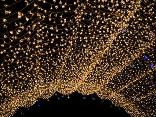 Nabana ingen Sato trädgård nattetid på vintern, Mie, Japan — Stockfoto