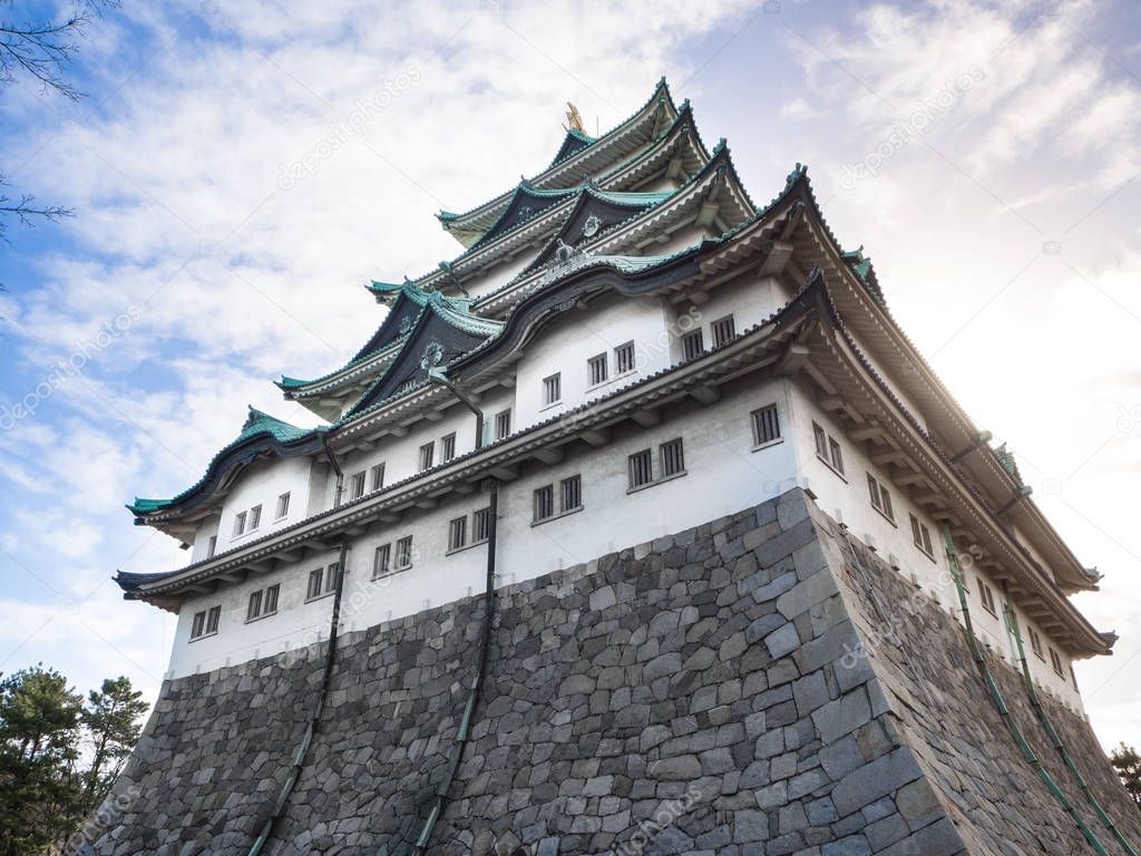 Nagoya Castle in Nagoya City, Aichi Prefecture, Japan