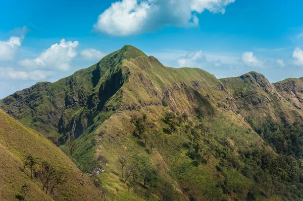 Travel & hiking at Khao Chang Puak - Thong Pha Phum National Park's highest peak Kanchanaburi in Thailand — Stock Photo, Image