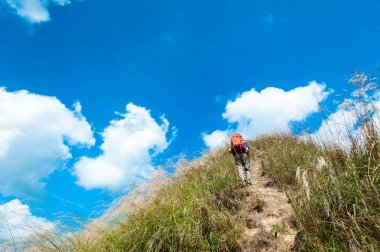 Dağlarda, Thongphaphum Milli Parkı Tayland hiking yaz