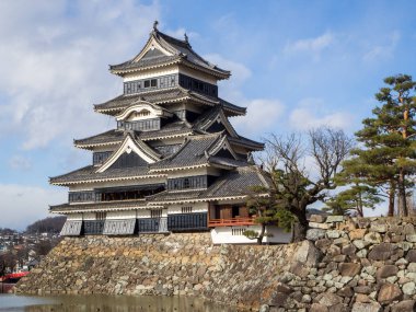 Matsumoto Kalesi yaz, Matsumoto şehir, Nagano, Japonya