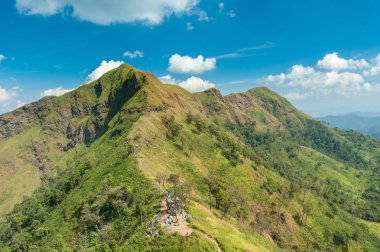 seyahat ve Khao Chang gitti - tanga Pha Phum Milli Park'ın en yüksek zirvesi Kanchanaburi Tayland, hiking