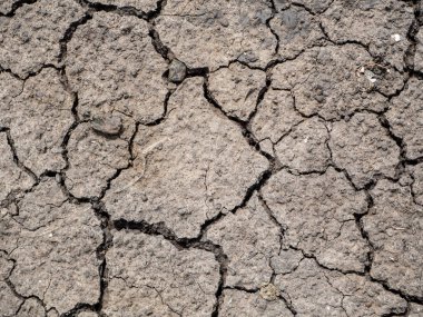 Kırık toprak toprak zemin doku arka plan kurumuş. Çatlamak topraklarında