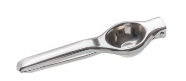 kırpma yolu ile beyaz arka plan üzerinde izole paslanmaz sıkacağı