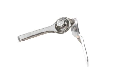 kırpma yolu ile beyaz arka plan üzerinde izole paslanmaz sıkacağı