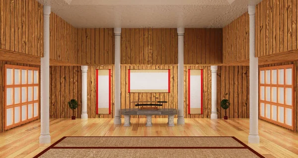 samuray tarzı 3D iç oda dahil Japon katana kılıcı.