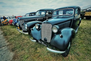 Kiev, Ukrayna - Ekim 2017: Vintage araba Mercedes 