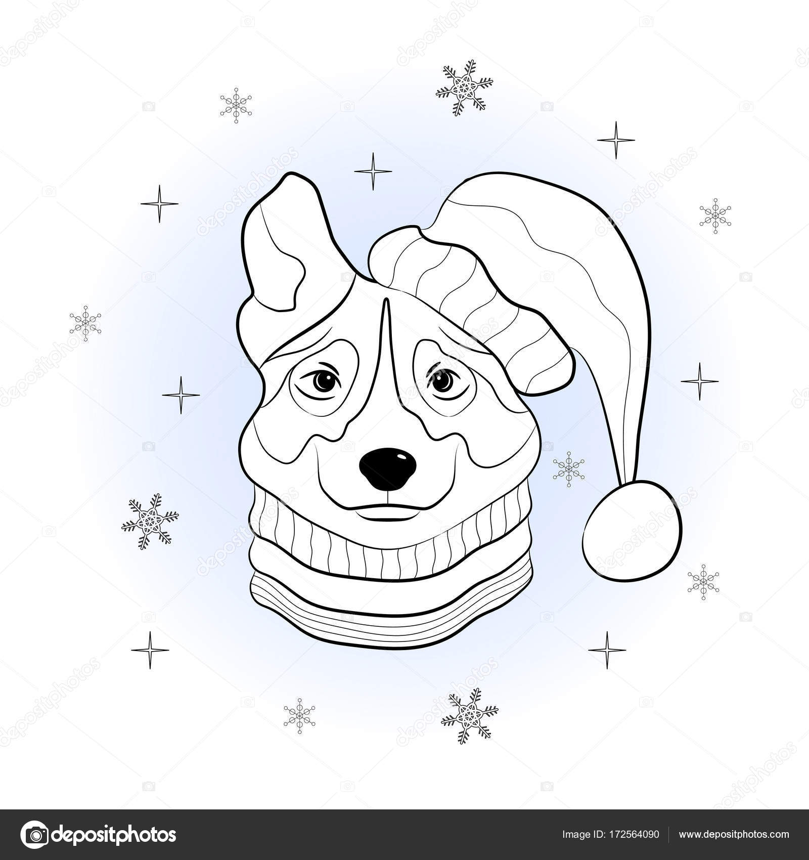 Winter Dog Coloring Page : Free Printable Dog Coloring Pages Special