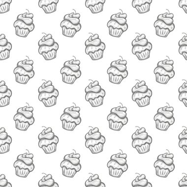 cupcakes seamless modeli