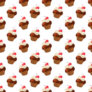 cupcakes seamless modeli