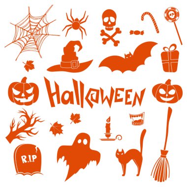 Cadılar Bayramı simgeleri dizisi