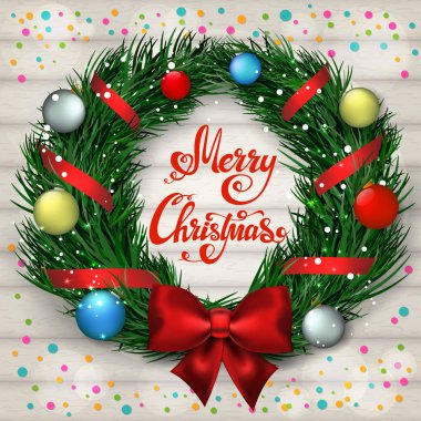 topları ile Noel çelenk