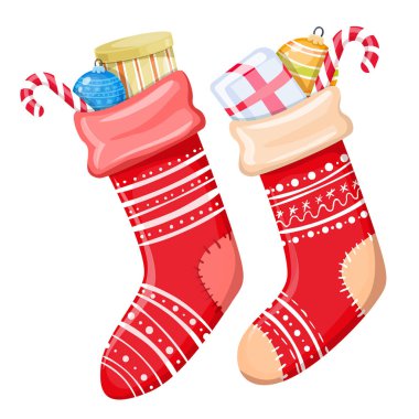 Renkli Noel çorap