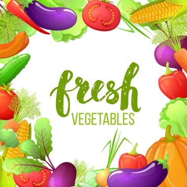 Renkli karikatür sebze