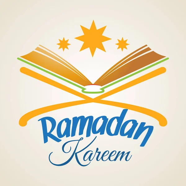 Ramazan Kareem, İslam Kur'an — Stok Vektör