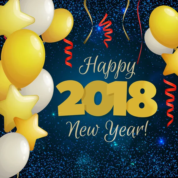Año nuevo 2018 — Vector de stock #159549732