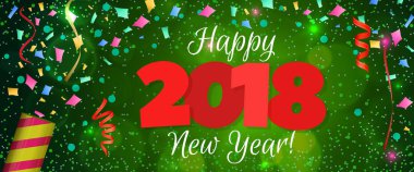 Yeni yıl 2018 afiş