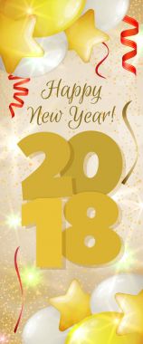 Yeni yıl 2018 afiş