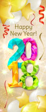Yeni yıl 2018 afiş