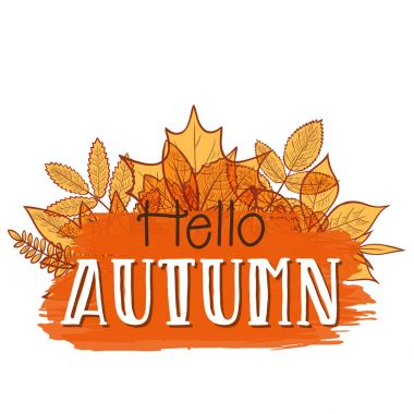 Merhaba sonbahar arkaplanı