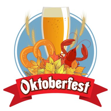 Oktoberfest bira illüstrasyon