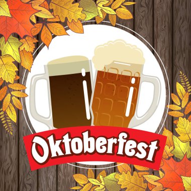 Oktoberfest bira illüstrasyon