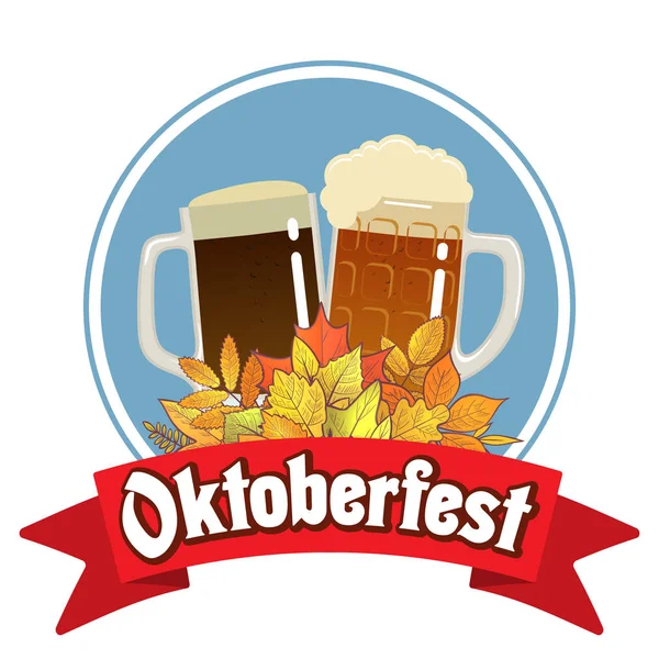 Oktoberfest bira illüstrasyon