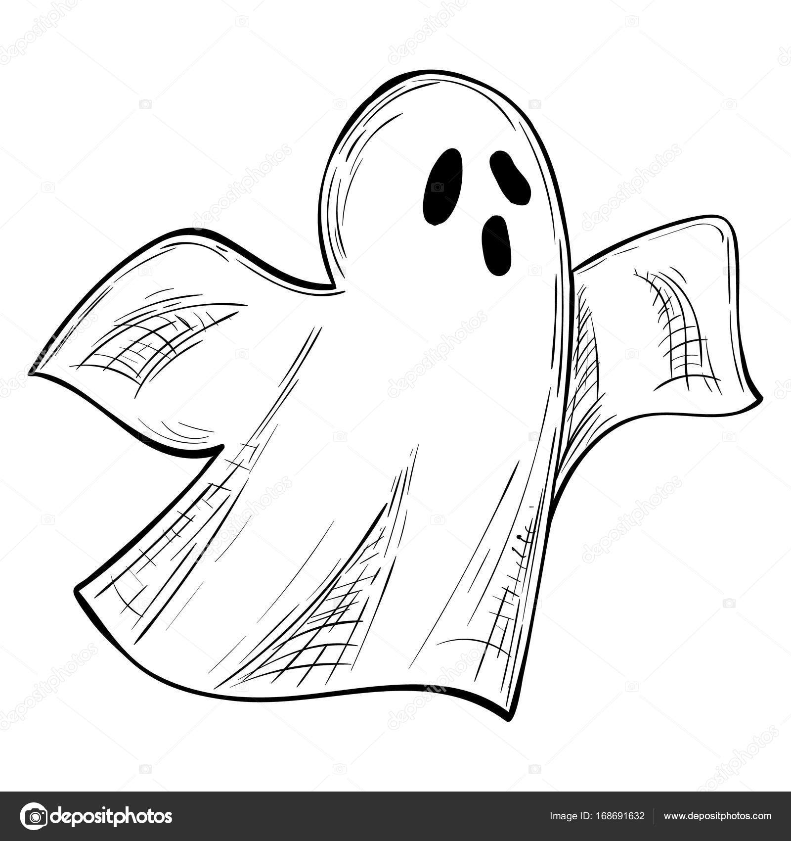 halloween ghost illustration vector image by c alffisky gmail com vector stock 168691632