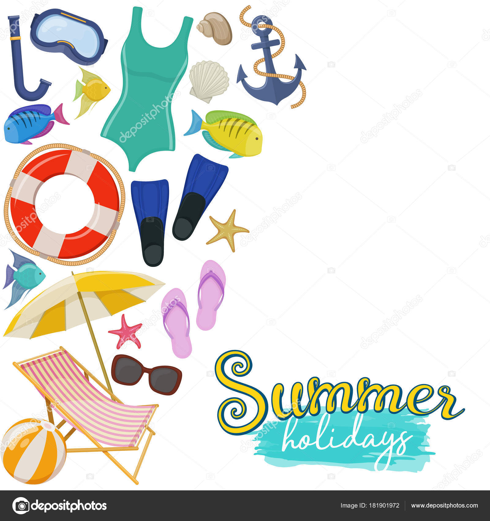 Vacances De Plage Image Vectorielle Alffiskygmailcom