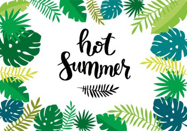 Beyaz Arkaplan Vektör Resimlerinde izole edilmiş farklı yapraklardan kumaş baskısı