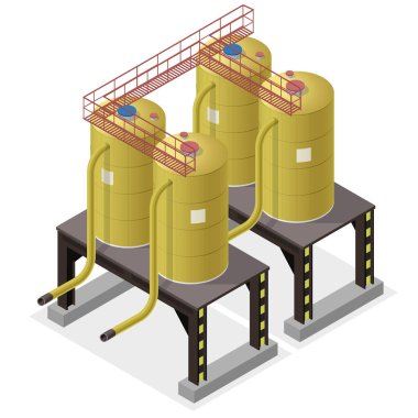 Su haznesi bilgi grafiği bina izometrik. Kesintisiz güç kaynağı hakkını saklı tutar.