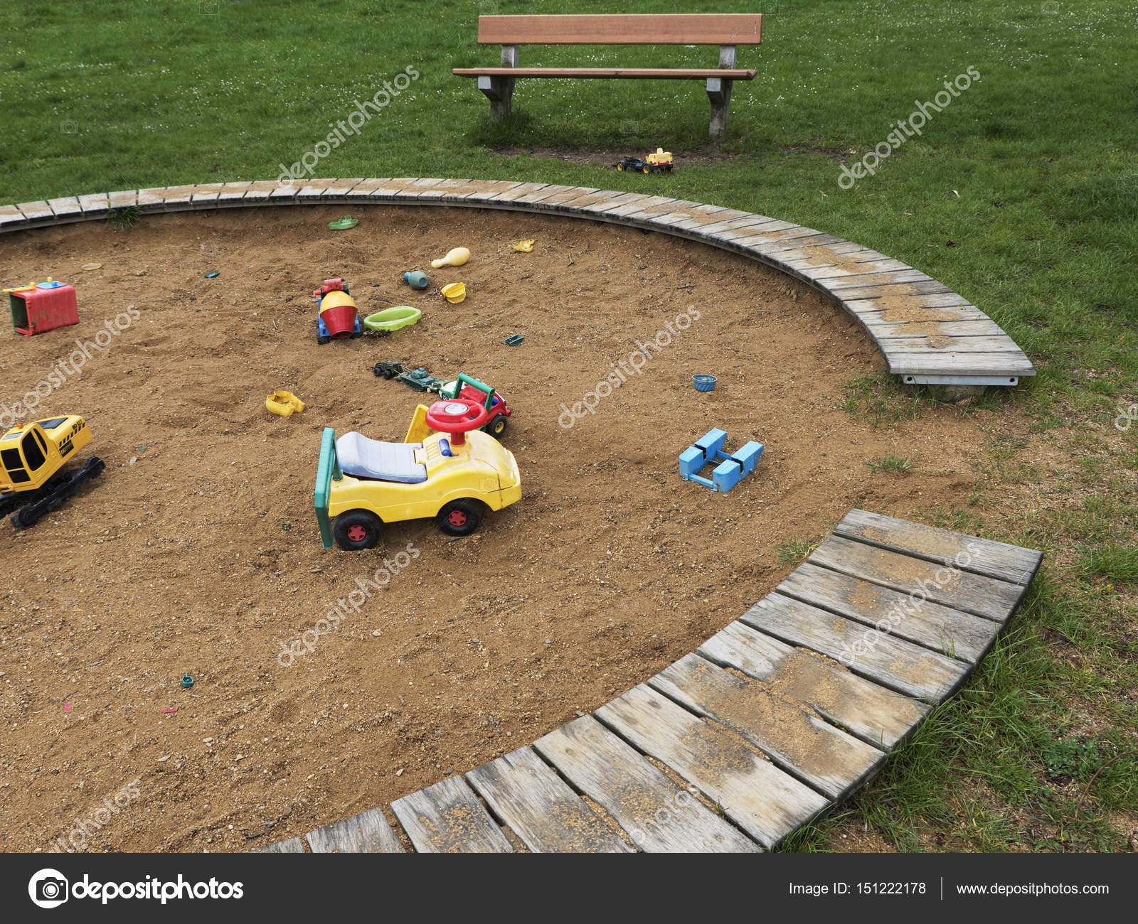 Children S Playground With Sandbox And Toys Relaxation Park