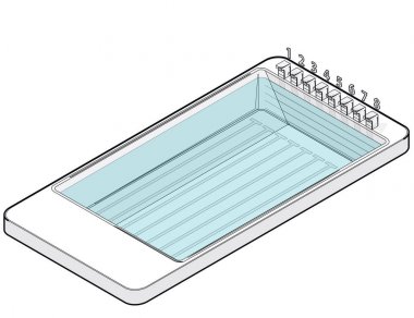 İzometrik Yüzme Havuzu içinde hareket eden telefon özetlenen.