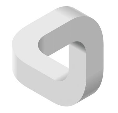 Soyut eğri vektör şekli. İzometrik marka bilimsel kurum, Araştırma Merkezi, biyolojik laboratuvarlar.