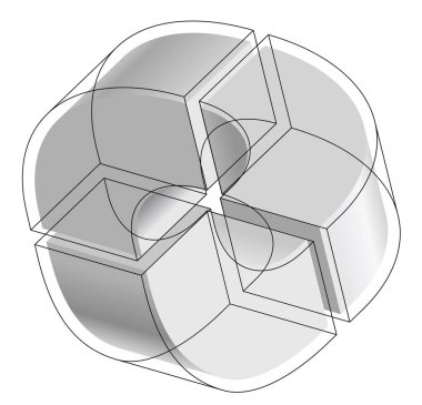 Soyut eğri vektör şekli teknolojik gelişimi, Nanoteknoloji anımsatan bileşen sıraladı. Bilimsel kurum, Araştırma Merkezi, laboratuar, kayma paradox izometrik marka.