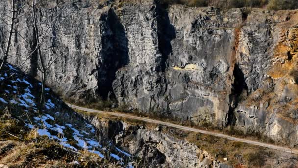 Поверхневий Кар Використовується Видобутку Каменю Або Інших Мінералів Велика Міна — стокове відео