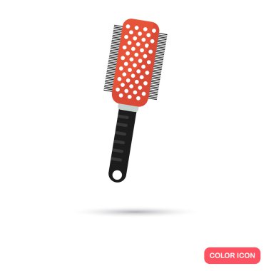Saç tarağı. Renk düz simgesi