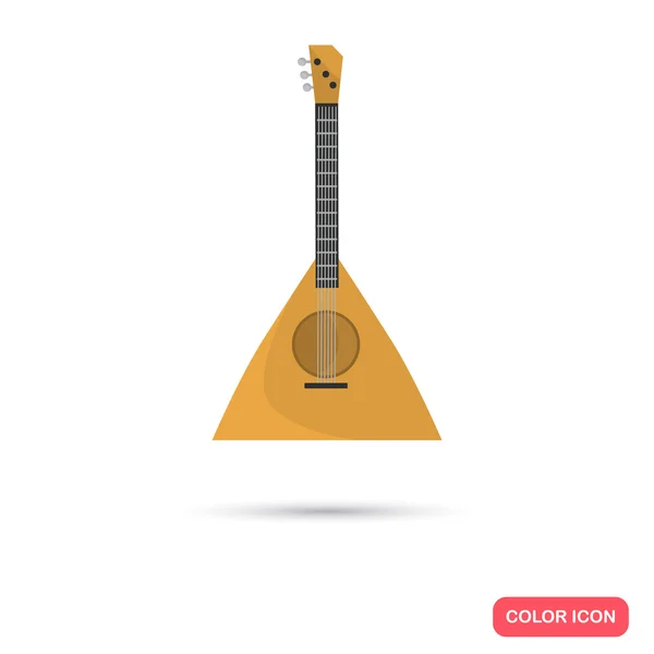 Balalaika muziekinstrument. Kleur platte pictogram — Stockvector