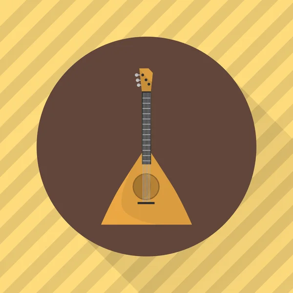 Balalaika muziekinstrument. Kleur platte pictogram — Stockvector