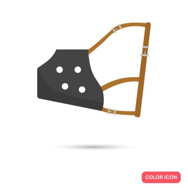 Köpek namlu renk simgesi. Düz tasarım. Evde beslenen hayvan dükkan Tema