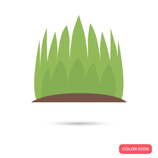 Icono de color hierba. Diseño plano. Tema ambiental para web y móvil — Vector de stock
