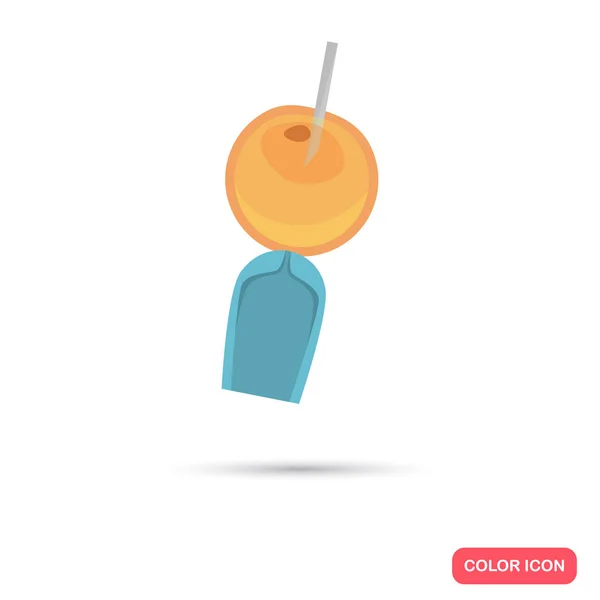 Icono de color de inseminación artificial. Diseño plano para web y móvil — Vector de stock